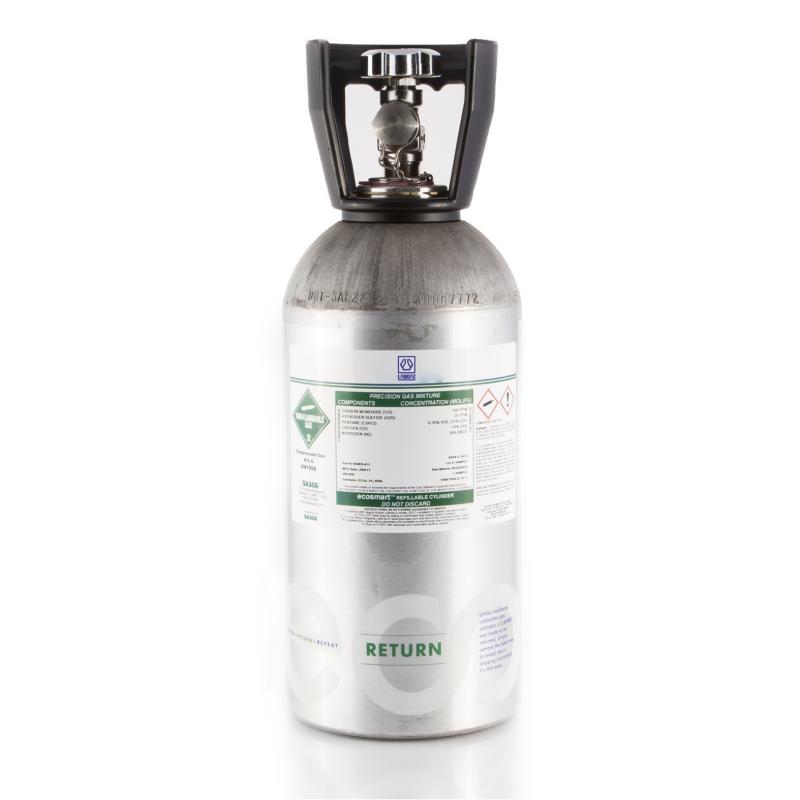 Khí hiệu chuẩn O2:18% H2S:100ppm CH4:50% balance N2