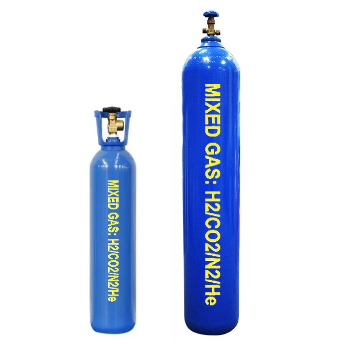 Khí hỗn hợp H2 1.8% CO2 4.5% N2 13.5% He 80.2%