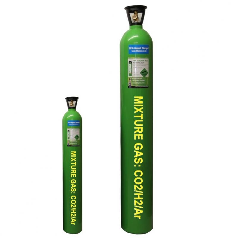 Khí hỗn hợp CO2:2.7%, H2:1%, balance Ar